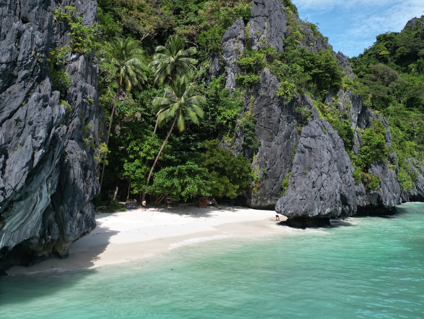 Aerial view of El Nido's lagoons